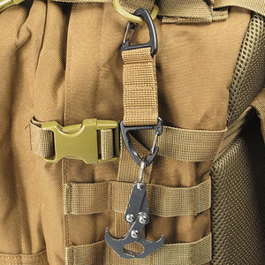 Tactical Nylon Webbing Backpack Carabiner - Perfect for Outdoor Adventures!