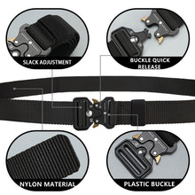 Durable Tactical Belt for Men - Multi-Functional Buckle, Perfect for Outdoor Hunting and Marine Corps Activities