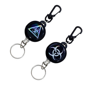 1pc Heavy Duty Retractable Keychain, Key Chain Ring