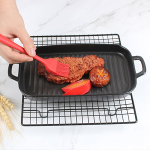 Premium Silicone Basting Brush for Perfectly Glazed BBQ, Cakes, and Breads - Heat Resistant, Easy to Clean, and Durable Kitchen and Barbecue Tool