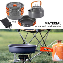 Non-Stick Camping Cookware Set with Kettle, Pots, and Pans - Perfect for Picnics and Outdoor Cooking