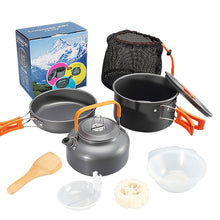 Non-Stick Camping Cookware Set with Kettle, Pots, and Pans - Perfect for Picnics and Outdoor Cooking