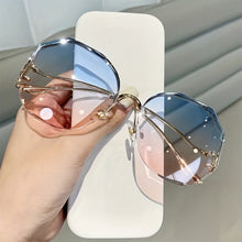 Gradient Frameless Sunglasses for Men and Women - Stylish Eyewear with UV Protection