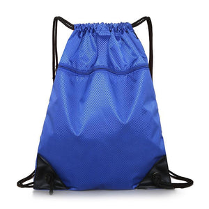 Waterproof Drawstring Gym Bag for Cycling and Fitness - Durable and Spacious Sports Backpack