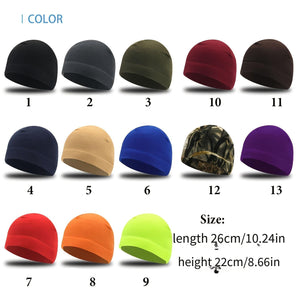 Unisex Warm Fleece Fabric Hats Outdoor HiCycling Caps 07 08 09