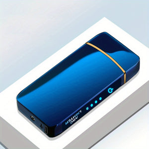 Dual Arc Plasma USB Lighter with Windproof Technology and LED Power Display