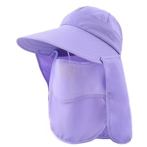 Stay Protected in Style: Summer Cap Accessory with Neck Shield for Beach Sports & Cycling