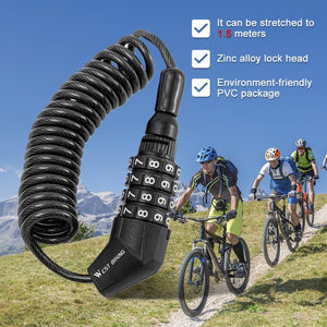 Secure Your Bike with Portable Waterproof Anti-Theft 4-Digit Lock