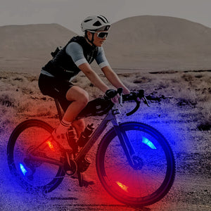 3-Mode LED Neon Bicycle Wheel Spoke Light - Waterproof, Easy To Install, Battery-Powered Bike Safety Warning Light!