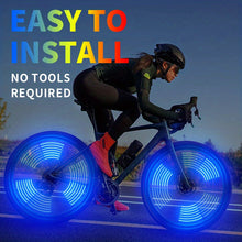 1pc Waterproof Bicycle Wheel LED Neon Light for Safety and Style - Battery Operated Bike Accessory