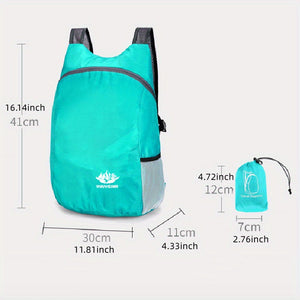 Lightweight Foldable Backpack - 20L Outdoor Travel Sports Bag For Men & Women - Durable, Water-Resistant, And Comfortable