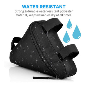 Waterproof Bicycle Bag: Keep Your Essentials Secure With A Front Tube Frame Handlebar Pouch!