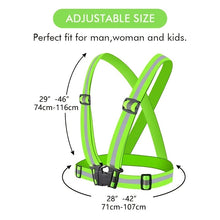 1pc High Visibility Reflective Vest For Running And Night Riding - Adjustable Strap For Adults And Children - Stay Safe And Visible In Low Light Conditions