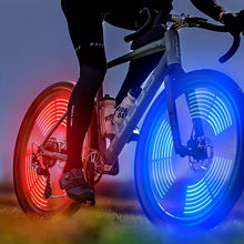 1pc Waterproof Bicycle Wheel LED Neon Light for Safety and Style - Battery Operated Bike Accessory