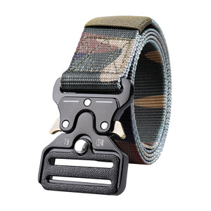 Durable Tactical Belt for Men - Multi-Functional Buckle, Perfect for Outdoor Hunting and Marine Corps Activities