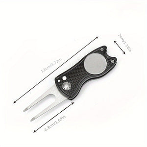 Upgrade Your Golf Game with this Portable Folding Pitch Fork - Perfect for Repairing and Marking!