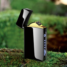 Dual Arc Plasma USB Lighter with Windproof Technology and LED Power Display