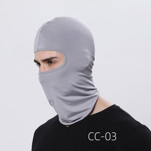 Breathable Lycra Full Face Mask for Outdoor Sports with UV Protection