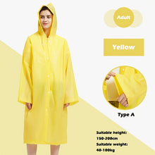 Stylish Waterproof Raincoat with Adjustable Hood - Reusable and Thickened for Ultimate Protection