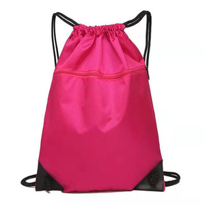 Waterproof Drawstring Gym Bag for Cycling and Fitness - Durable and Spacious Sports Backpack