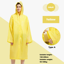 Stylish Waterproof Raincoat with Adjustable Hood - Reusable and Thickened for Ultimate Protection