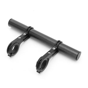 Upgrade Your Bike with a Carbon Fiber Handlebar Extender Bracket - Includes Flashlight Holder!