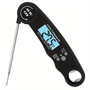 Waterproof Digital Food Thermometer with Bright LCD Screen - Accurate CooProbe for Perfectly Cooked Meals