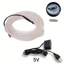 3m Interior Lighting LED Strip Decoration,  Wire Rope Tube, FLexible Neon Light With USB Driv