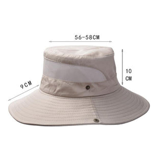 Stay Cool & Protected: Unisex Fisherman Hat - Wide Brim, Mesh Breathable, Perfect for Hiking, Camping & Outdoor Activities!