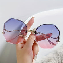 Gradient Frameless Sunglasses for Men and Women - Stylish Eyewear with UV Protection