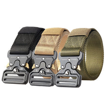 Durable Tactical Belt for Men - Multi-Functional Buckle, Perfect for Outdoor Hunting and Marine Corps Activities