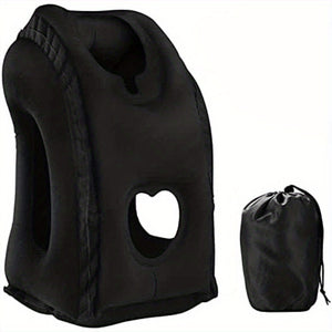 1pc Inflatable Travel Pillow: Get Maximum Comfort & Support On the Go!