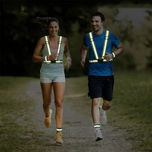 1pc High Visibility Reflective Vest For Running And Night Riding - Adjustable Strap For Adults And Children - Stay Safe And Visible In Low Light Conditions