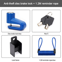 Heavy Duty Motorcycle Disc Brake Lock with 1.2M Reminder Cable - Secure Your Bike with Ease