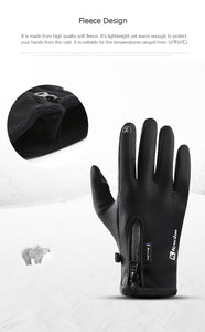 Warm and Cozy Thermal Touch Gloves with Anti-Slip Grip for Winter Sports