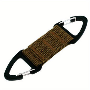 Tactical Nylon Webbing Backpack Carabiner - Perfect for Outdoor Adventures!