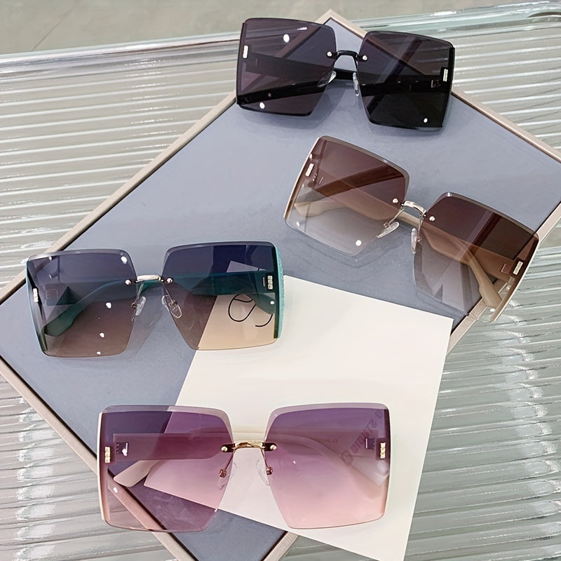 Retro Luxury Square Sunglasses for Women - for Fashionable Summer Outdoor Travel