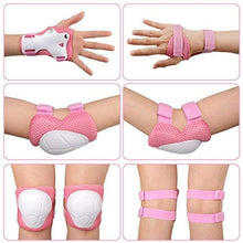 6pcs Protective Gear Set for Kids Aged 3-7 - Knee Pads, Elbow Pads, and Wrist Guards for Cycling, Skateboarding, and Roller Skating - Comfortable and Durable with Adjustable Straps