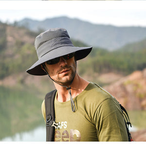 Sun Protection Bucket Hat With Removable Face Mask - Perfect For Summer Outdoor Activities