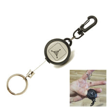 1pc Heavy Duty Retractable Keychain, Key Chain Ring