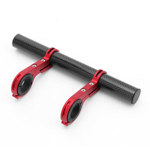 Upgrade Your Bike with a Carbon Fiber Handlebar Extender Bracket - Includes Flashlight Holder!