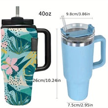 1pack Neoprene Insulated Reusable Coffee Cup Sleeve - Keeps Your Drink Cold for Hours - Fits 40oz Tumbler Cup Perfectly